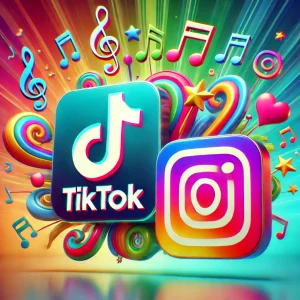 logos of TikTok and Instagram